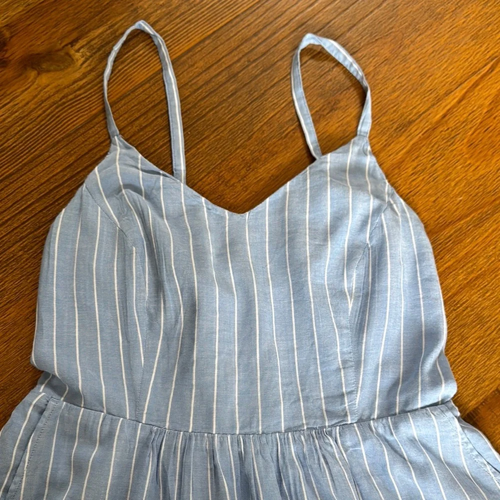 Blue and White Striped Dress - Picture 5 of 5